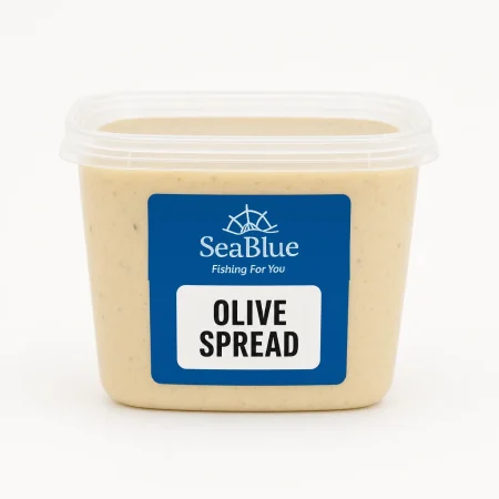 SeaBlue Olive Spread in a clear deli tub