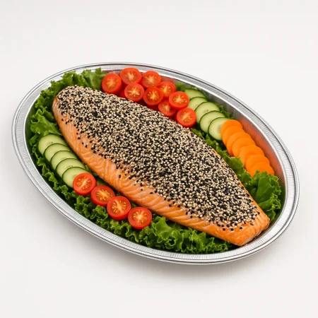 Sesame Salmon Platter 12X18