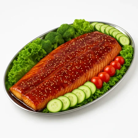 Teriyaki Salmon Platter 12X18